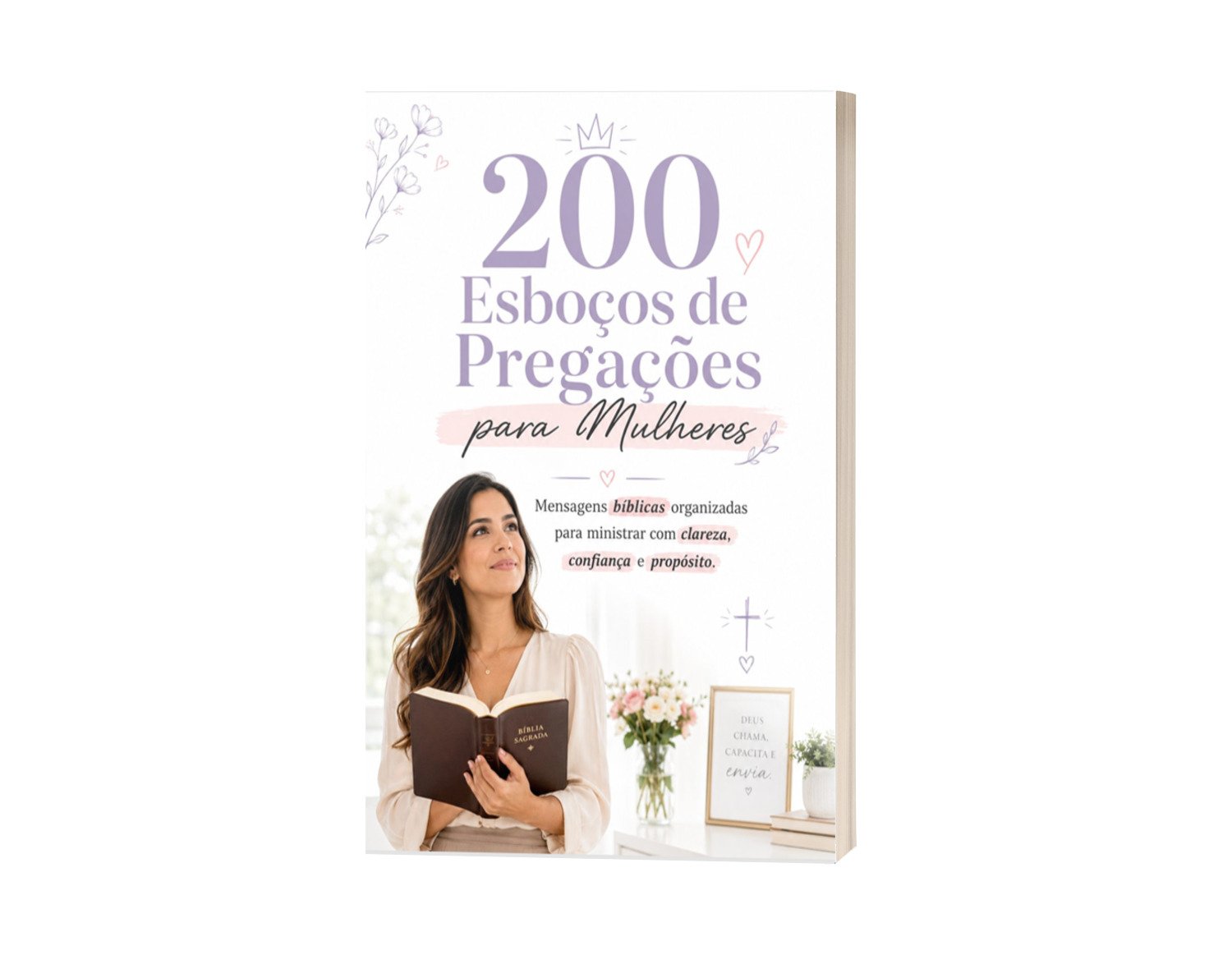 Capa do e-book 200 Esboços de Pregações para Mulheres